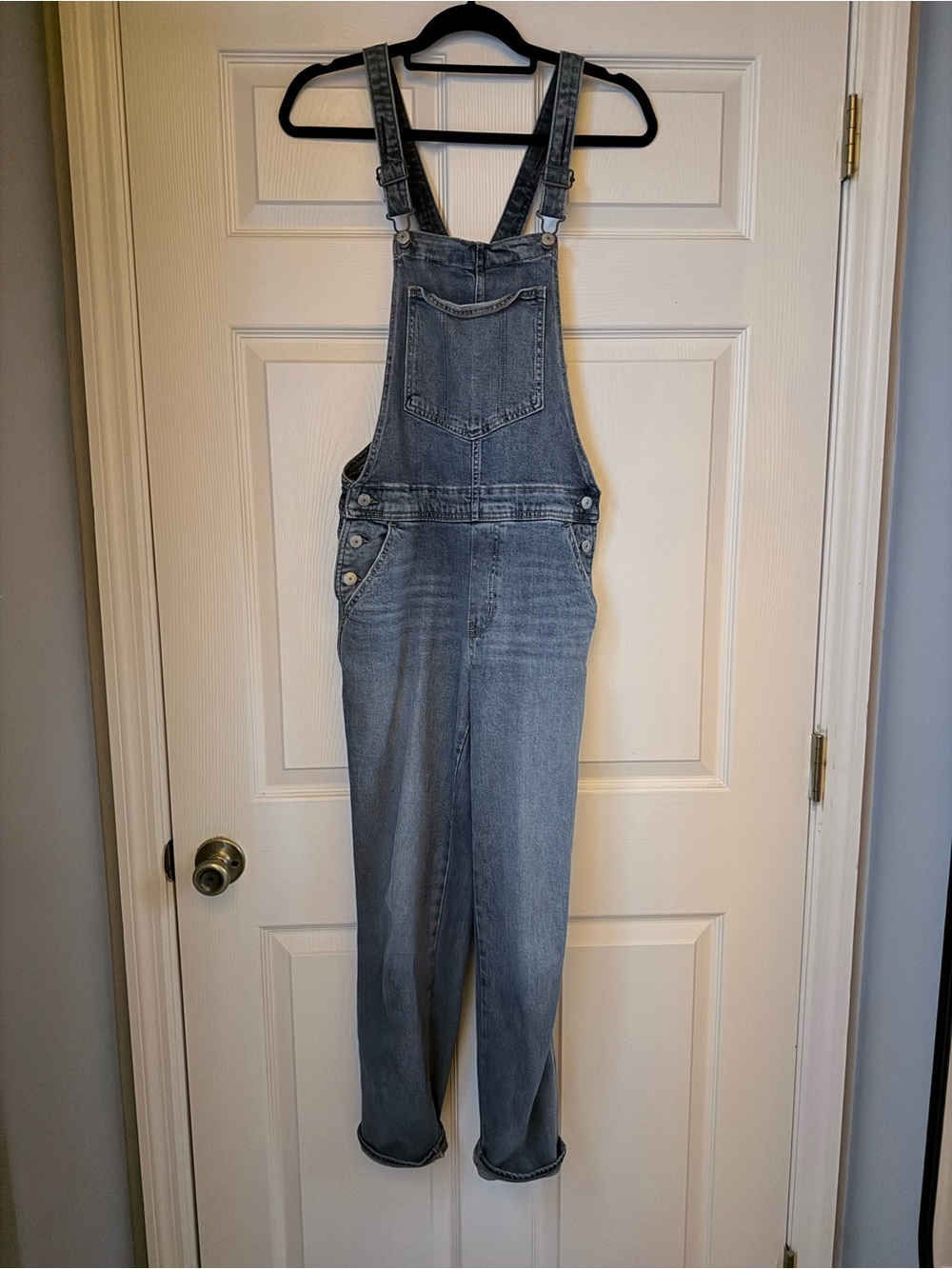 Old Navy Women's Light Blue Denim Overalls